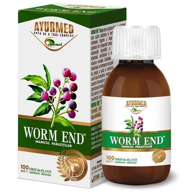 Sirop Worm End, 100ml, Ayurmed