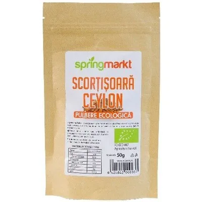 Pulbere de scortisoara Ceylon ecologica, 50g, Springmarkt