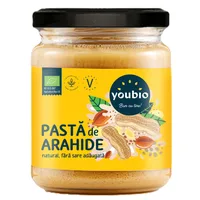Pasta de arahide naturala ecologica, 250g, Youbio