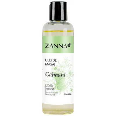 Ulei de masaj Calmant, 200ml, Zanna