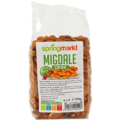 Migdale crude, 500g, Springmarkt