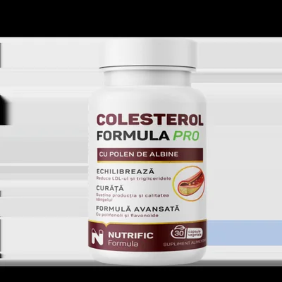 Colesterol Formula Pro, 30 capsule vegetale, Nutrific