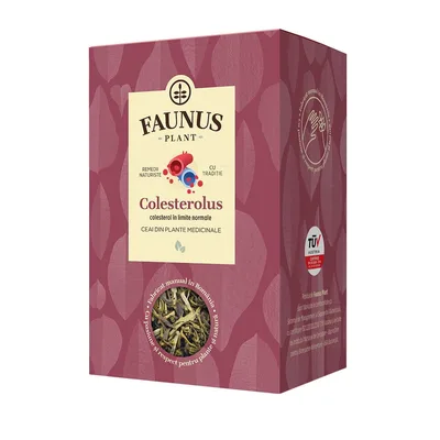 Ceai pentru colesterol si trigliceride marite Colesterolus, 90g, Faunus Plant