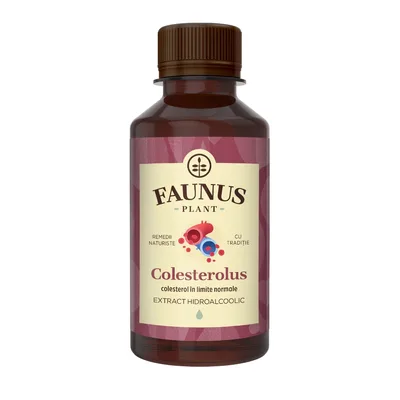 Tinctura pentru colesterol si trigliceride Colesterolus, 200ml, Faunus Plant