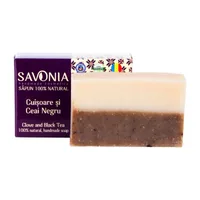 Sapun natural pentru maini si corp Cuisoare si Ceai negru, 90g, Savonia