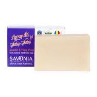 Sapun natural pentru fata si corp cu Lavanda si Ylang Ylang, 90g, Savonia