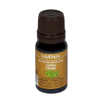 Ulei esential natural si pur de cedru 10ml, Savonia