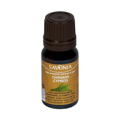 Ulei esential natural si pur de chiparos, 10ml, Savonia