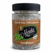 Sare de baie cu menta, 350g, Savonia