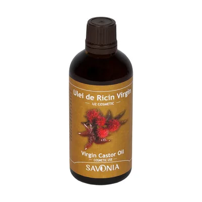 Ulei de ricin virgin pentru uz cosmetic, 100ml, Savonia