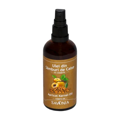 Ulei din samburi de caise pentru uz cosmetic, 100ml, Savonia