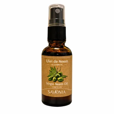 Ulei de neem virgin pentru uz cosmetic, 30m, Savonia
