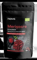 Merisoare ecologice indulcite cu suc de mere, 125g, Niavis