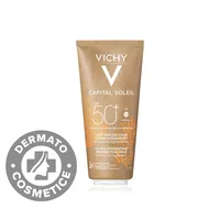 Lapte pentru protectie solara SPF 50+ pentru fata si corp conceput sustenabil Capital Soleil, 200ml, Vichy