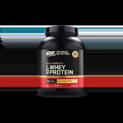 Pudra proteica proteine din zer 100% whey gold standard Crema vanilie, 2.04kg, Optimum Nutrition