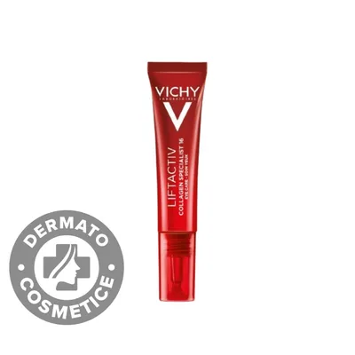 Crema antirid pentru stimularea productiei de colagen din jurul ochilor Liftactiv Collagen Specialist 16, 15ml, Vichy