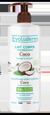 Lapte de corp hranitor Coco, 500ml, Evoluderm
