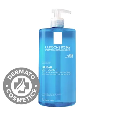 Gel de curatare pentru piele sensibila bebelusi copii si adulti Lipikar, 1000ml, La Roche-Posay
