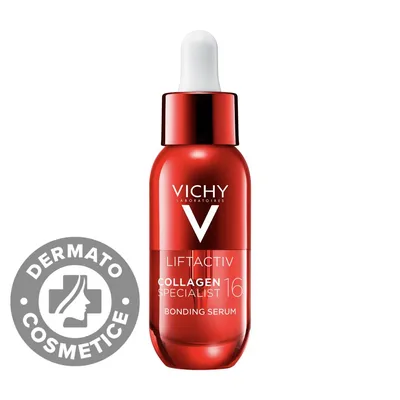 Ser Antirid Fortifiant pentru corectarea celor 16 semne ale imbatranirii potrivit pentru orice tip de ten Liftactiv Collagen Specialist 16, 30ml, Vichy