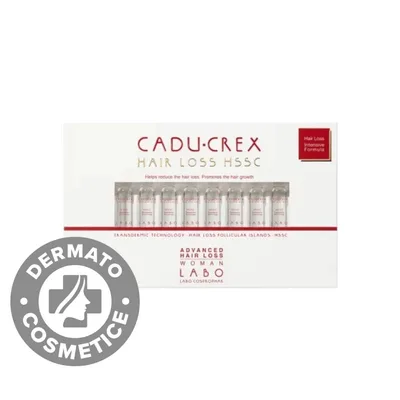Tratament impotriva caderii avansate a parului pentru femei Cadu Crex, 20 fiole, Labo