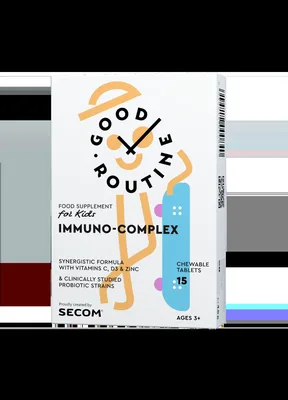 Immuno-Complex Kids Good Routine, 15 tablete masticabile, Secom