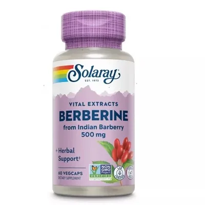 Berberine Solaray 500mg, 60 capsule vegetale, Secom
