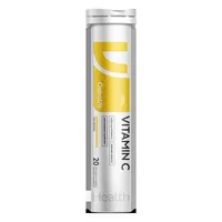 Vitamina C cu aroma de Lamaie 1000mg, 20 tablete efervescente, OstroVit
