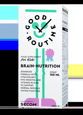 Brain-Nutrition Kids cu aroma de capsuni, 150ml, Secom