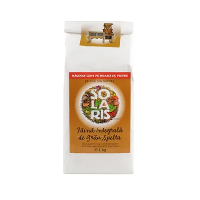 Faina integrala de grau spelta, 500g, Solaris