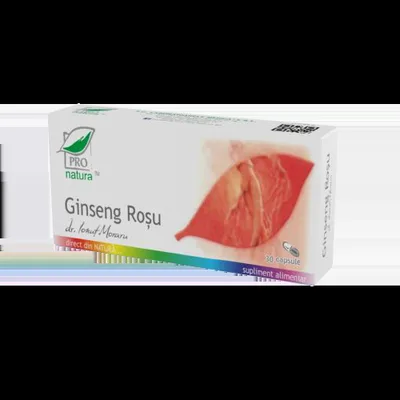 Ginseng Rosu, 30 capsule, Pro Natura