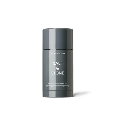 Deodorant natural pentru piele sensibila cu Santal si Vetiver, 75g, Salt & Stone