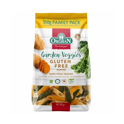 Paste penne din legume, 350g, Orgran