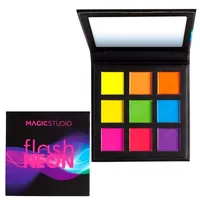 Paleta de farduri pentru pleoape Flash Neon cu 18 culori 24500, 18 x 0.8g, Magic Studio