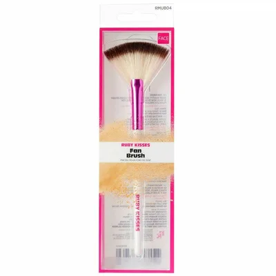 Pensula de machiaj Ruby Kisses Fan Brush, 1 bucata, Kiss
