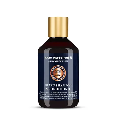 Sampon si balsam de barba, 250 ml, Raw Naturals