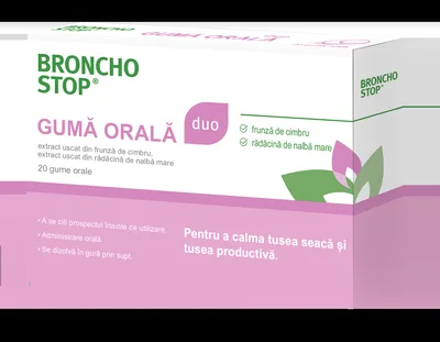 Guma orala, 20 bucati, Bronchostop