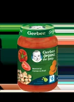 Piure Bio din morcovi cu rosii si curcan de la 6 luni, 190g, Gerber
