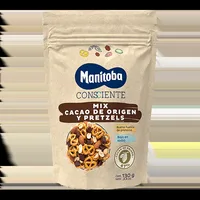 Amestec arahide migdale cacao si covrigei, 130g, Manitoba