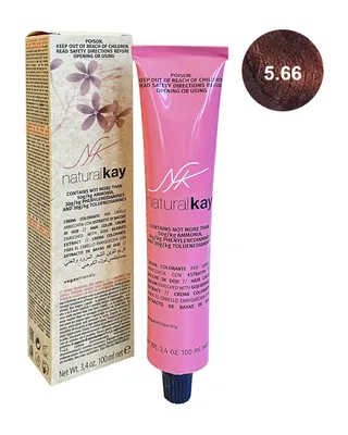 Vopsea vegana 5.66 Intense Red Light Chestnut, 100ml, Natural Kay