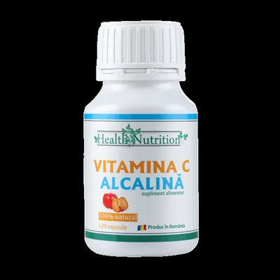 Vitamina C alcalina, 120 capsule, Health Nutrition