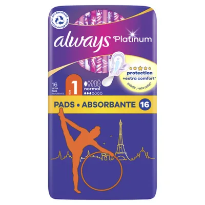 Absorbante Platinum Ultra Normal Plus, 8 bucati, Always