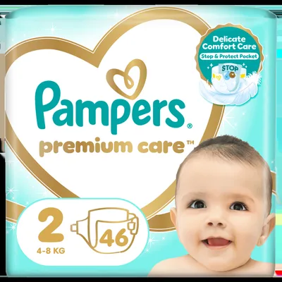 Scutece Premium Care Nr.3 pentru 6-10 kg, 120 bucati, Pampers