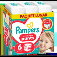 Scutece-chilotel Pants XXL Box Marimea 3 pentru 6-11 kg, 180 bucati, Pampers