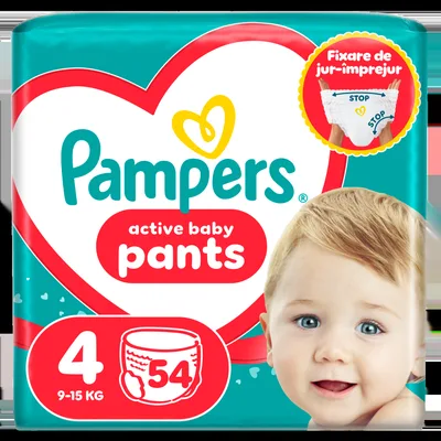 Scutece-chilotel Active Baby Pants Jumbo Pack Marimea 6 pentru 13kg-19kg, 42 bucati, Pampers