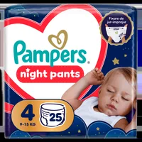 Scutece-chilotel de noapte Night Pants Marimea 4 pentru 9-15 kg, 25 bucati, Pampers