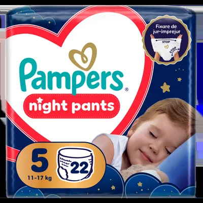 Scutece-chilotel de noapte Night Pants Marimea 4 pentru 9-15 kg, 25 bucati, Pampers