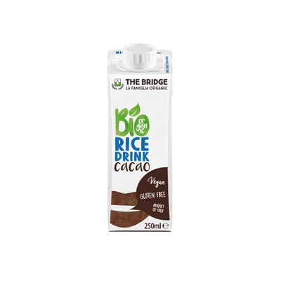Bautura vegetala din orez cu cacao Eco, 250ml, The Bridge