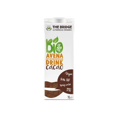 Bautura vegetala din ovaz cu cacao Bio, 1000ml, The Bridge