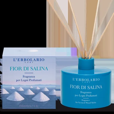 L'Erbolario Parfum pentru camera cu betisoare Fior Di Salina, 200ml