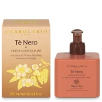 Crema de corp si maini Black Tea, 250ml, L'Erbolario
